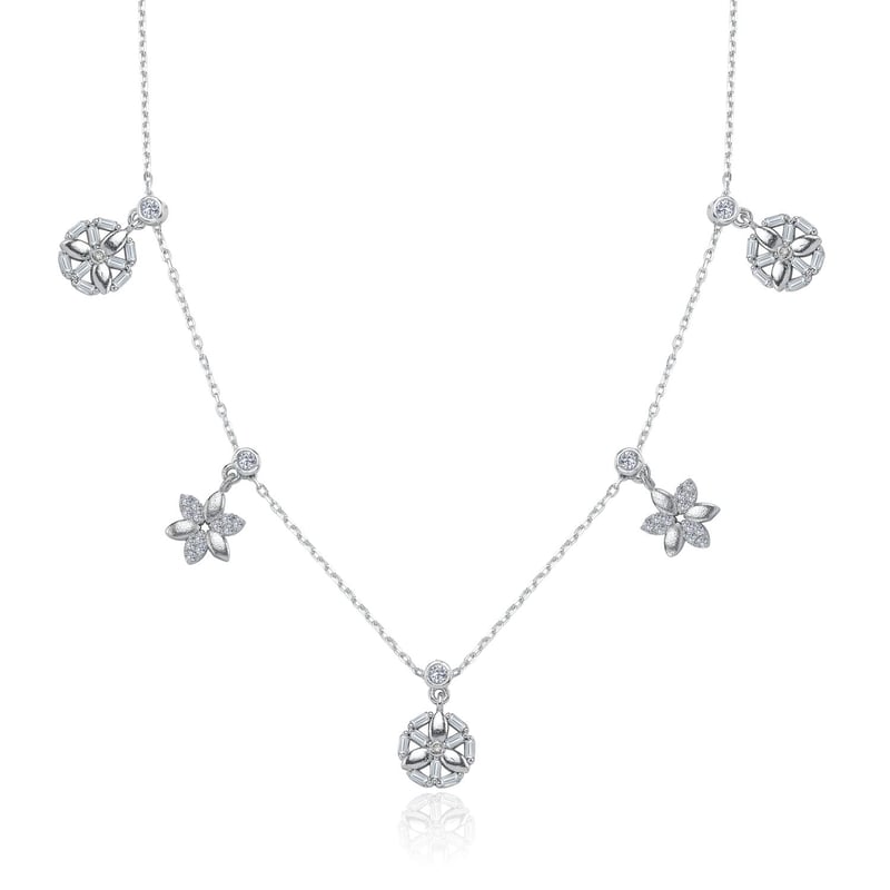 Çiçek Festivali Choker Gümüş Şans Kolye