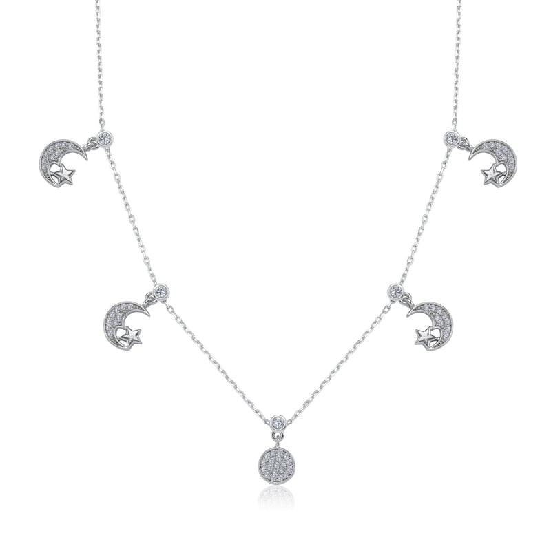Dans Gecesi Choker Gümüş Şans Kolye