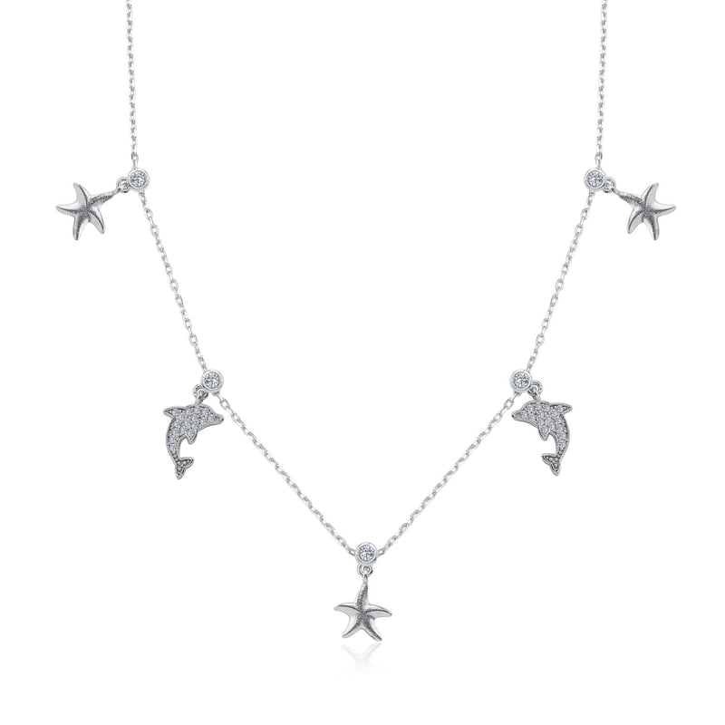 Deniz Festivali Choker Gümüş Şans Kolye