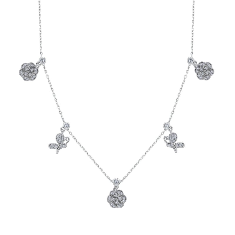 Doğanın Dansı Choker Gümüş Şans Kolye
