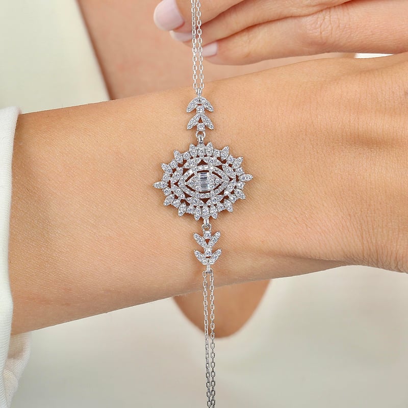 Effective Diamon Baget Efsunu Gümüş Bileklik