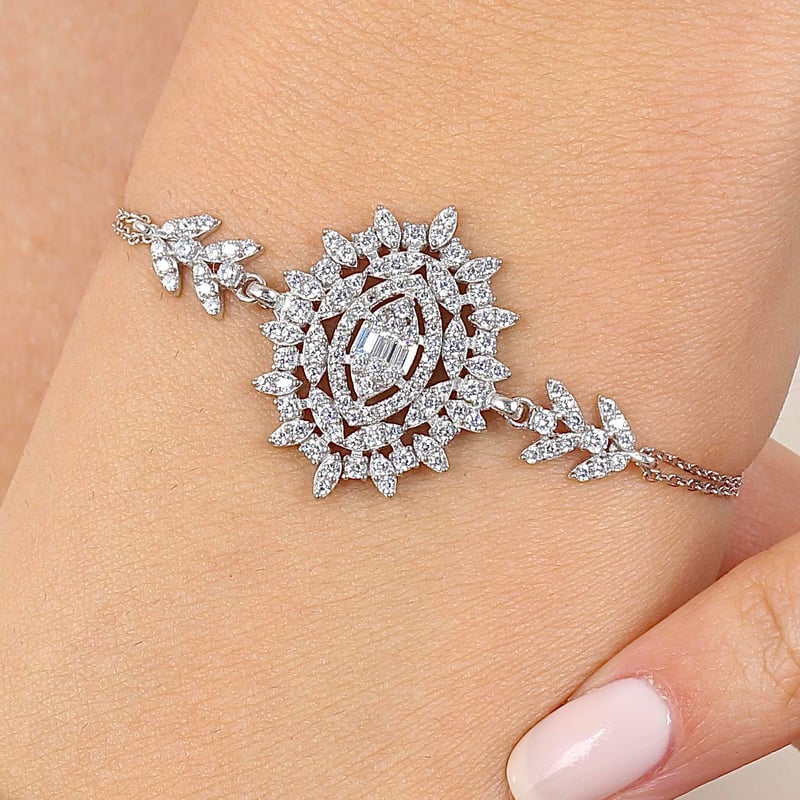 Effective Diamon Baget Efsunu Gümüş Bileklik