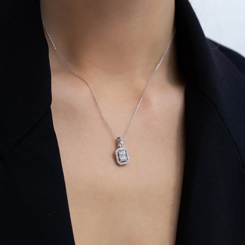 Effective Diamond Avangarde Üçlü Gümüş Set