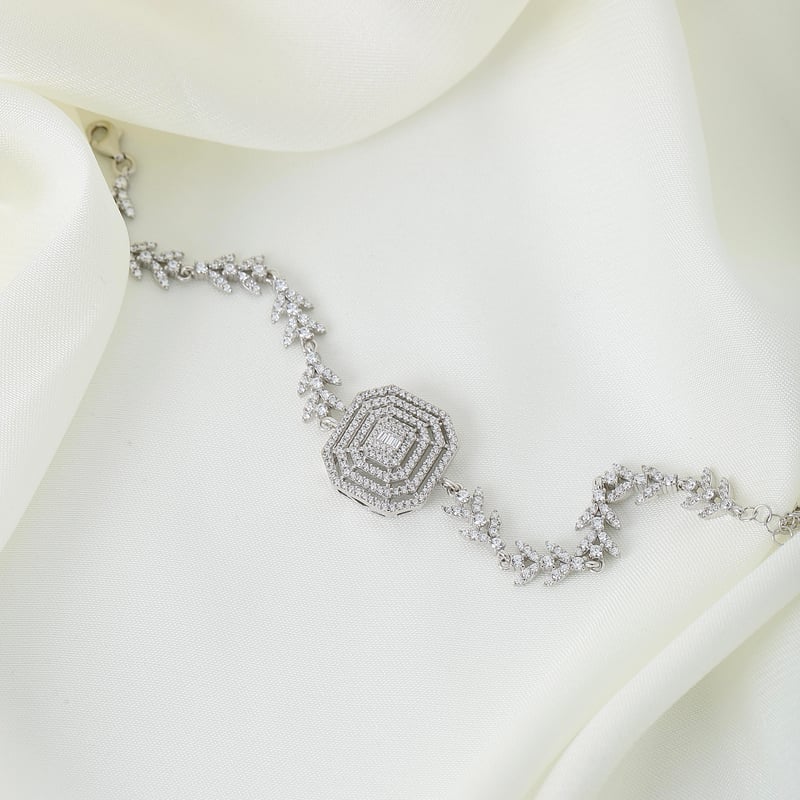 Effective Diamond Baget Efsanesi Gümüş Bileklik