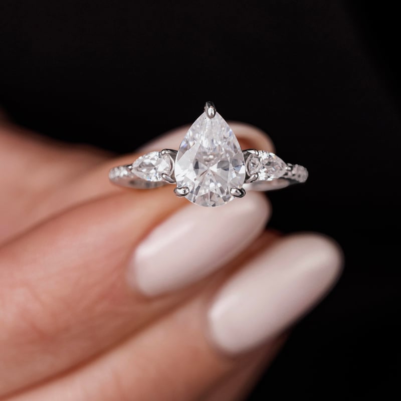 Effective Diamond Damla Poleni Gümüş Yüzük