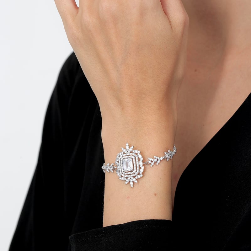 Effective Diamond İhtişam Güneşi Gümüş Bileklik