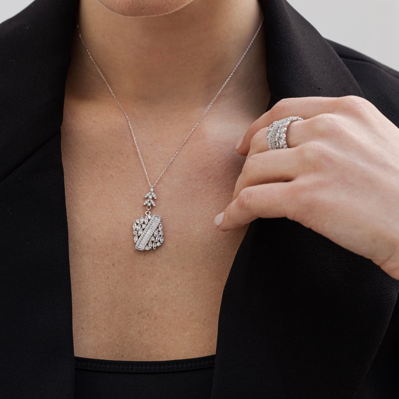 Effective Diamond Işıltı Bestesi Gümüş Dörtlü Set