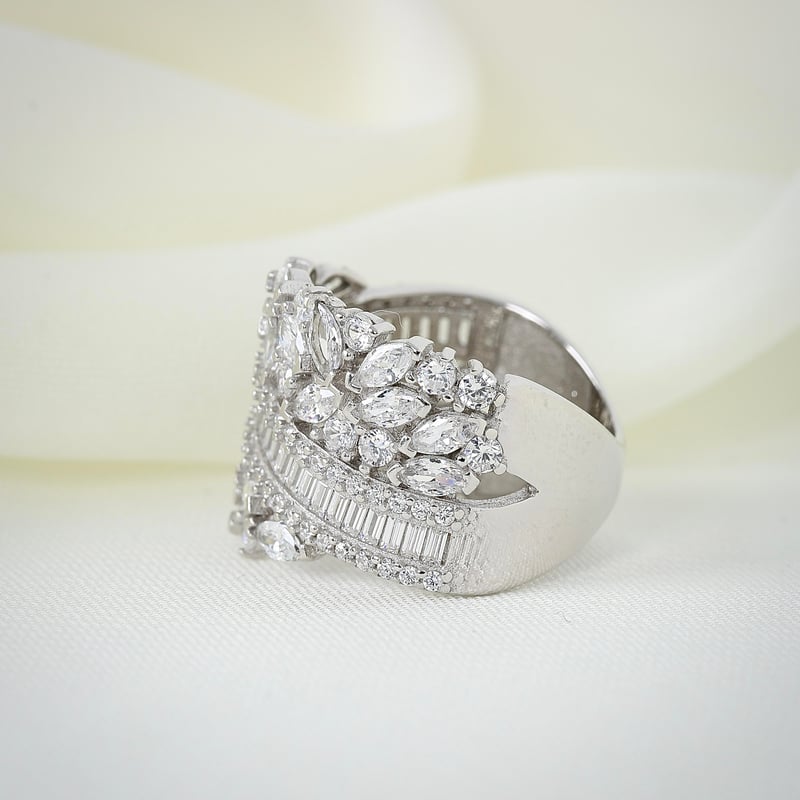 Effective Diamond Işıltı Bestesi Gümüş Yüzük