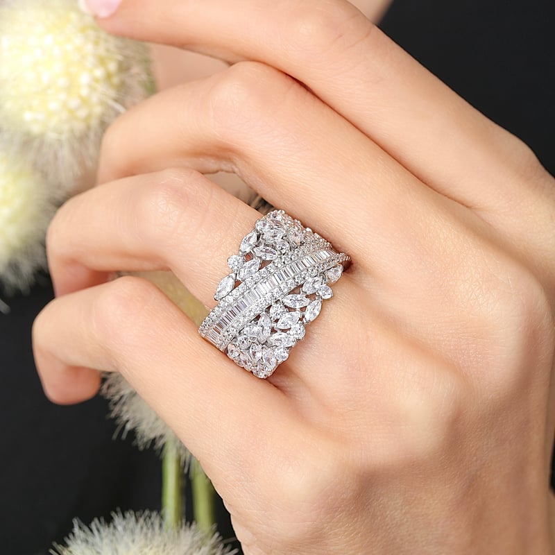 Effective Diamond Işıltı Bestesi Gümüş Yüzük