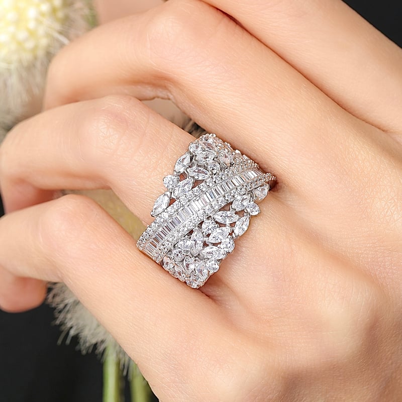 Effective Diamond Işıltı Bestesi Gümüş Yüzük