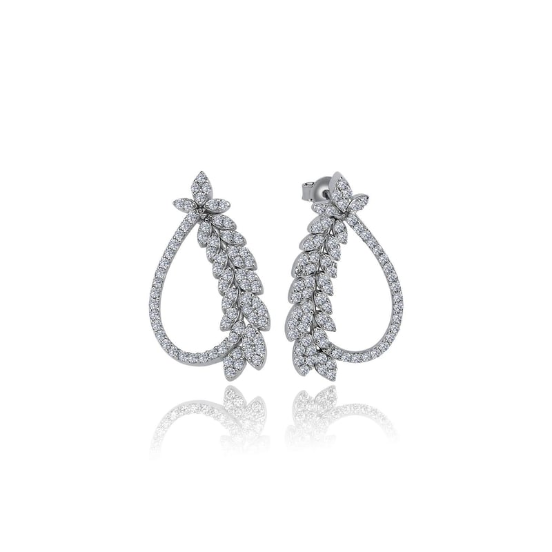 Effective Diamond Işıltı Buklesi Gümüş Küpe