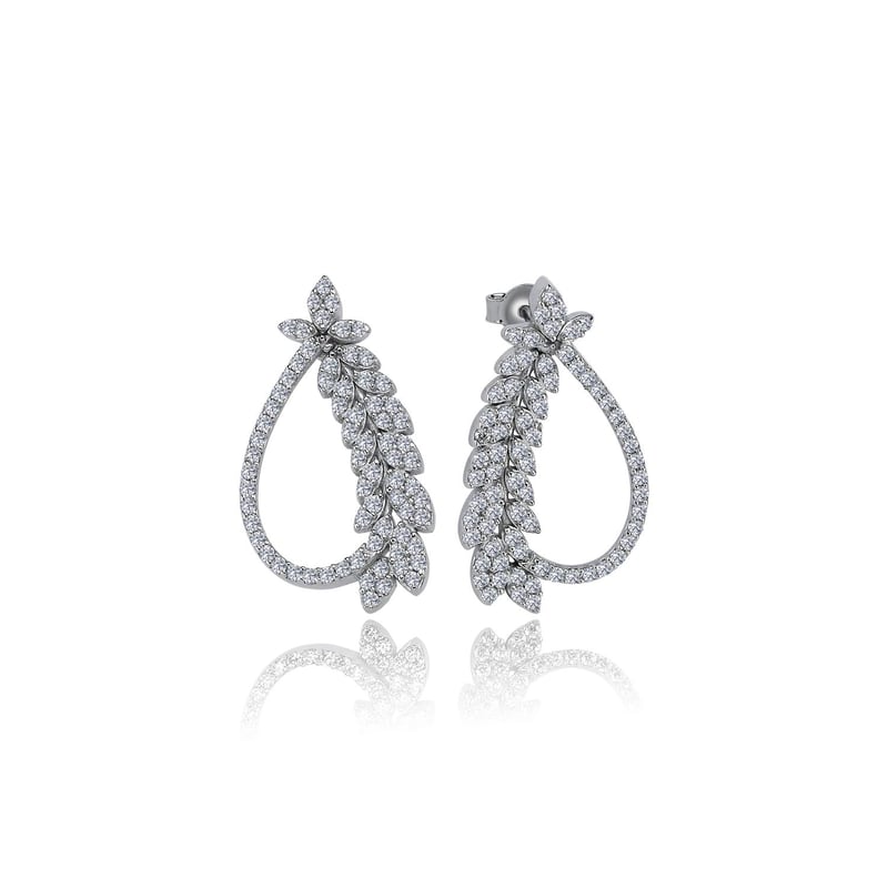 Effective Diamond Işıltı Buklesi Gümüş Küpe