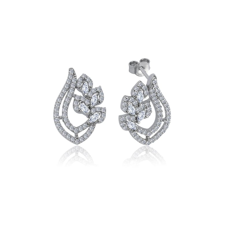 Effective Diamond Işıltı Nişanı Gümüş Küpe