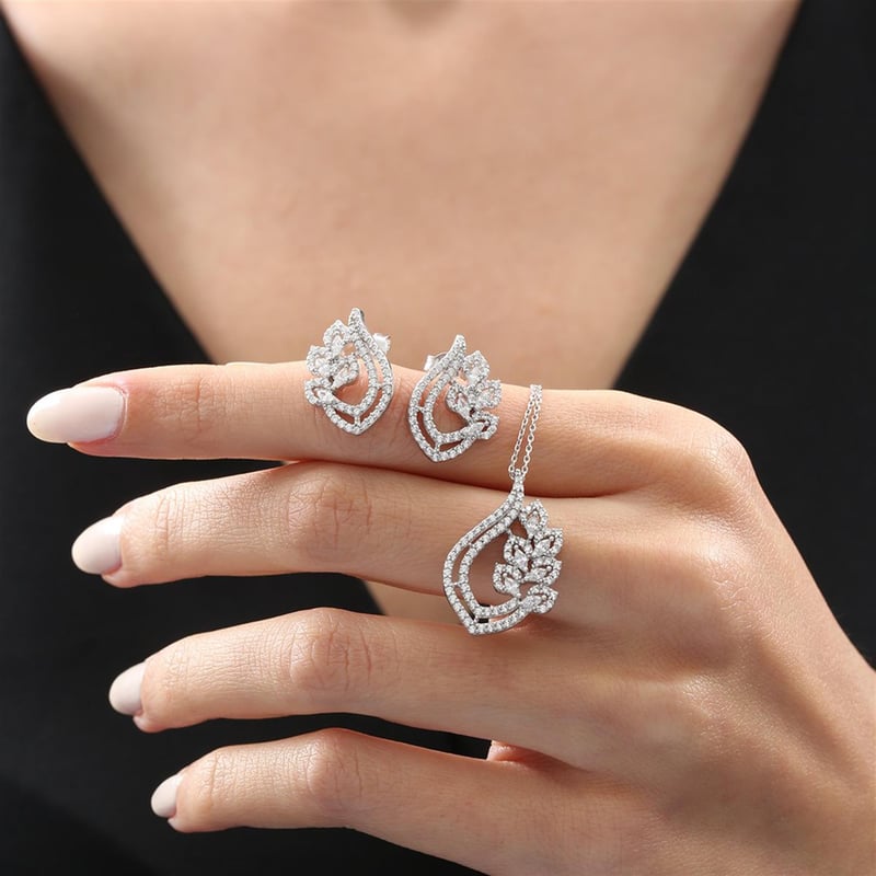 Effective Diamond Işıltı Nişanı Gümüş Mini Set