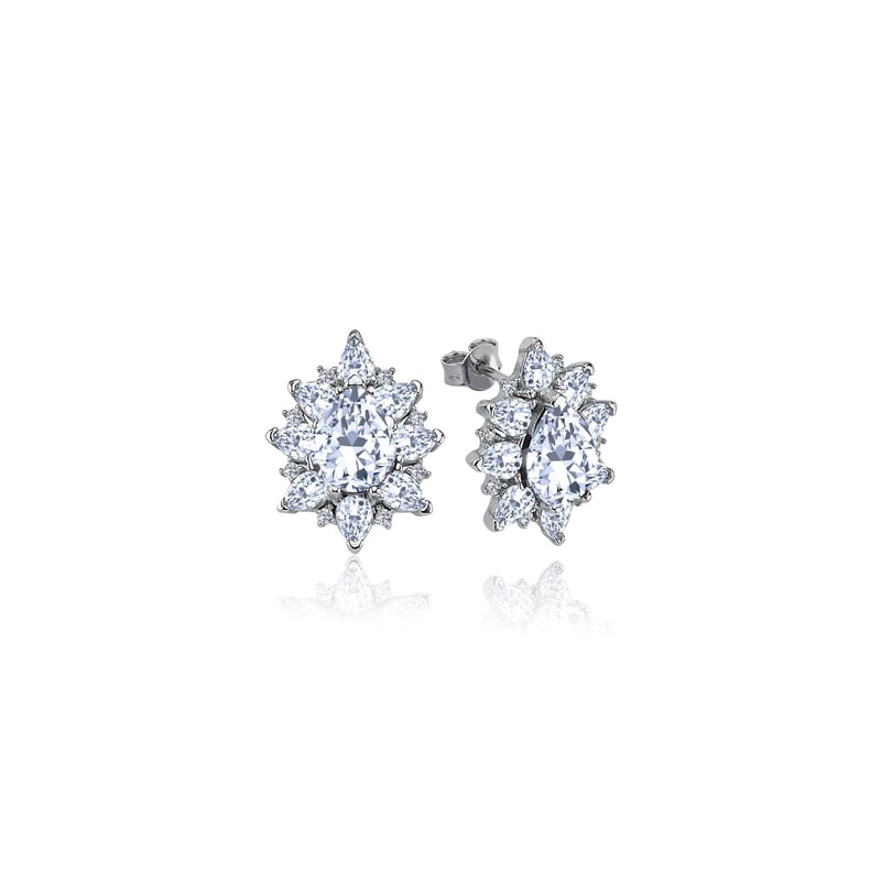 Effective Diamond Londra Tutkusu Işıltılı Gümüş Küpe