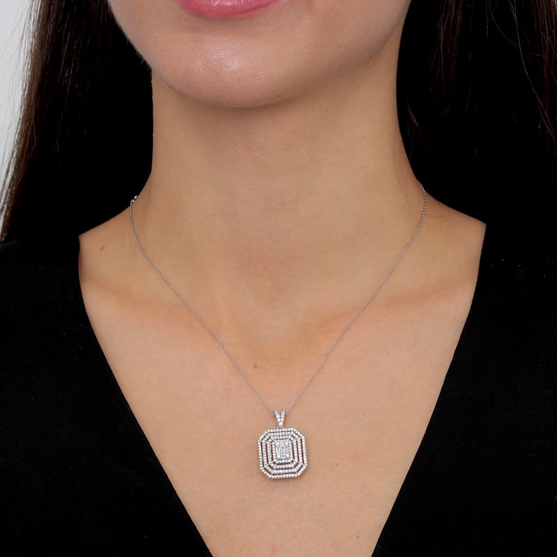 Effective Diamond Mega Baget Efsanesi Gümüş Kolye