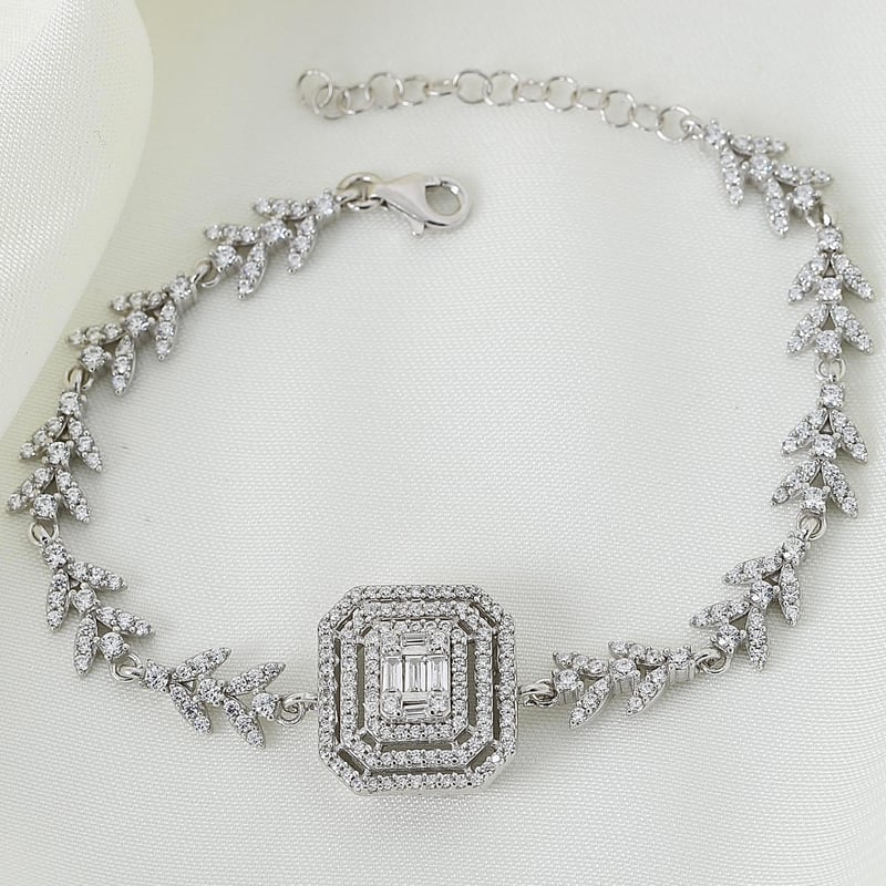 Effective Diamond Mega Baget Efsanesi Gümüş Bileklik