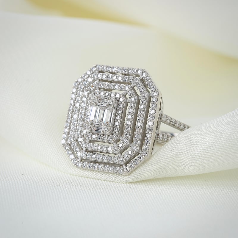 Effective Diamond Mega Baget Efsanesi Gümüş Yüzük