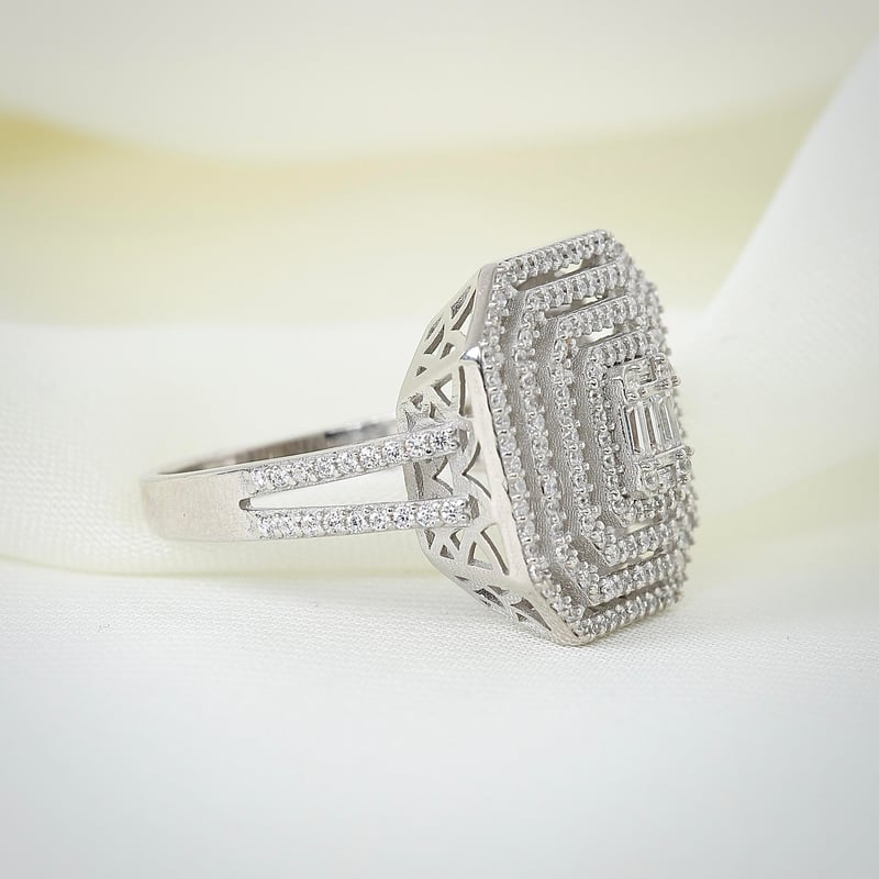 Effective Diamond Mega Baget Efsanesi Gümüş Yüzük