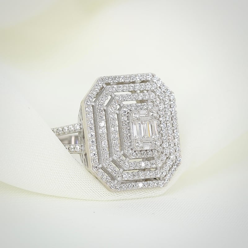 Effective Diamond Mega Baget Efsanesi Gümüş Yüzük