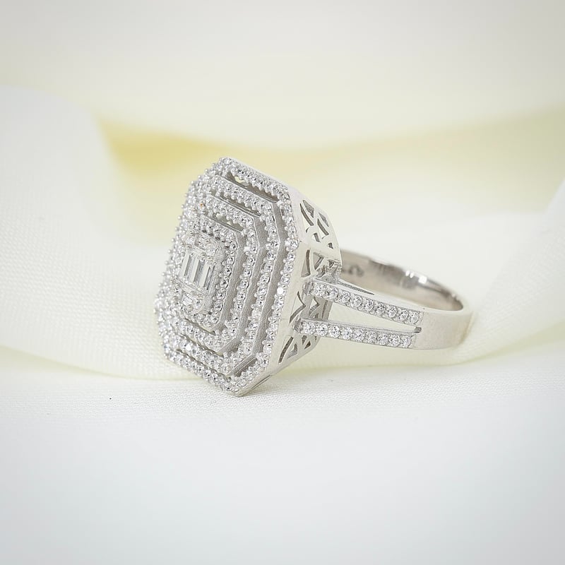 Effective Diamond Mega Baget Efsanesi Gümüş Yüzük