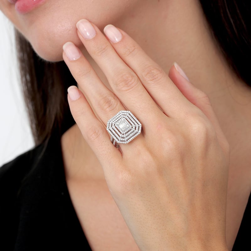 Effective Diamond Mega Baget Efsanesi Gümüş Yüzük