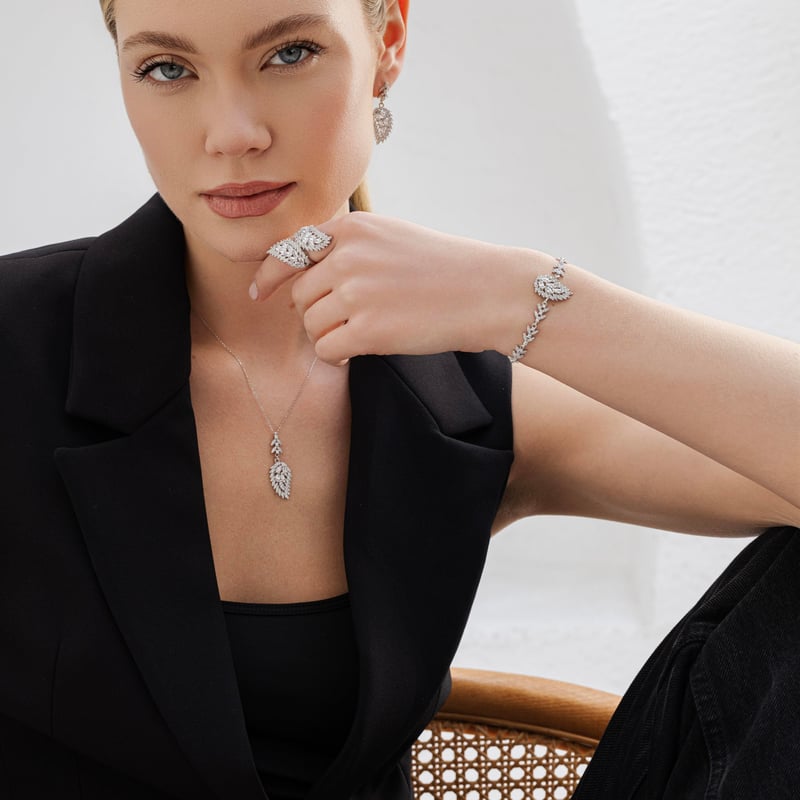 Effective Diamond Meleğin Rüyası Gümüş Dörtlü Set