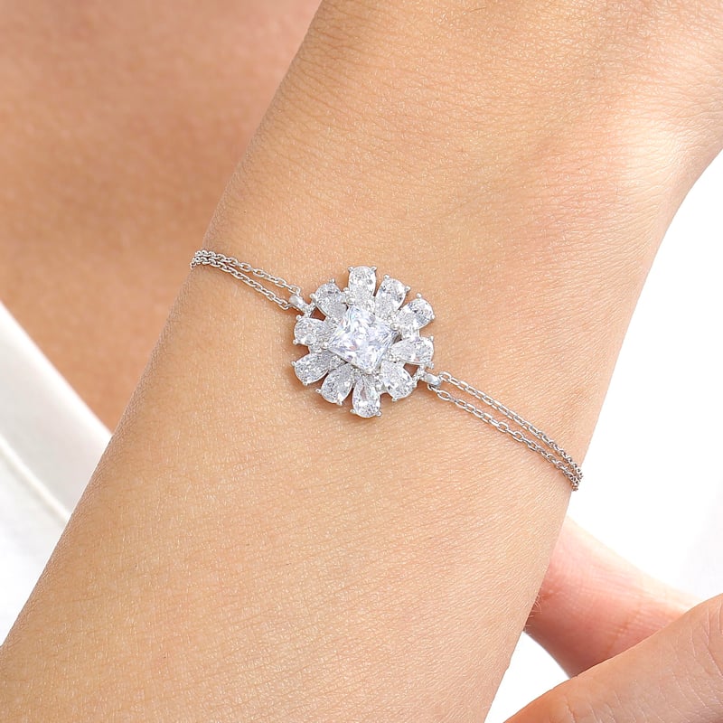 Effective Diamond Milano Rüyası Işıltılı Gümüş Bileklik