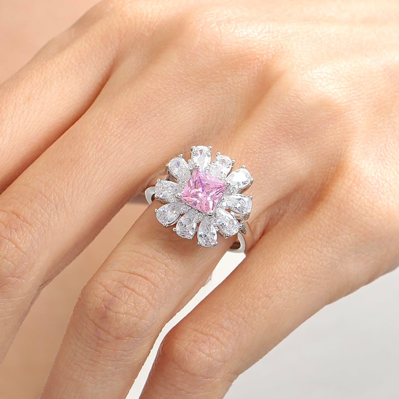 Effective Diamond Milano Rüyası Pink Taşlı Gümüş Yüzük