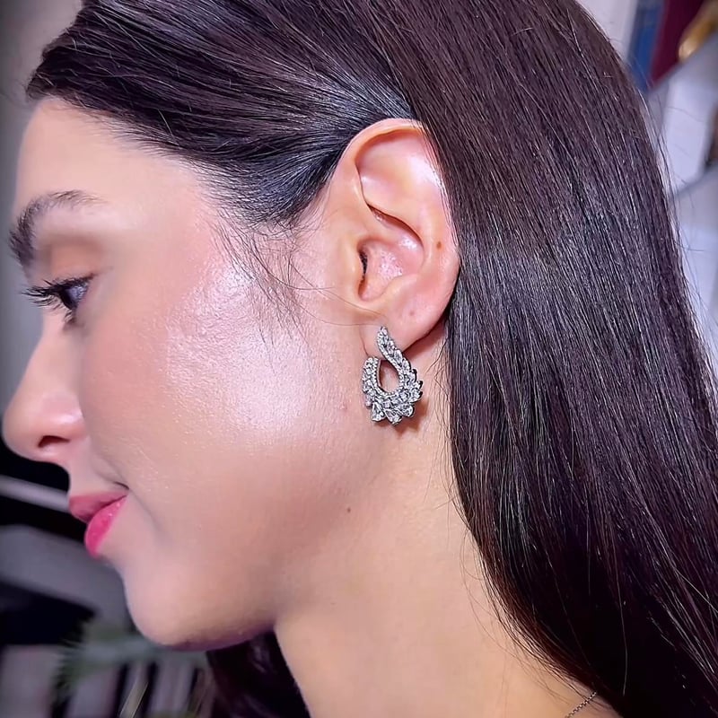 Effective Diamond Okyanus Rüyası Gümüş Küpe