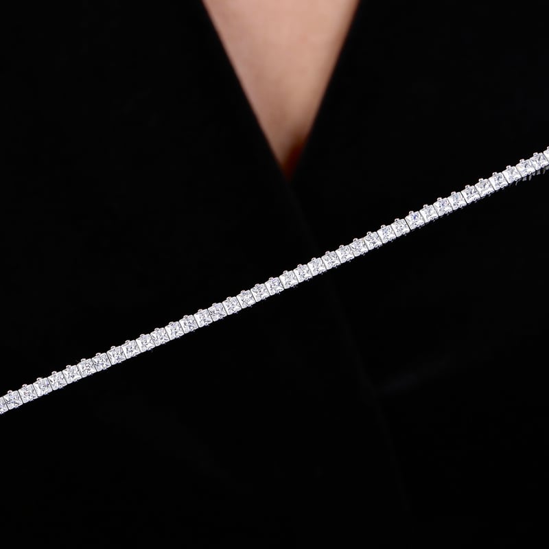 Effective Diamond Prenses Asaleti 925 Ayar Gümüş Su Yolu Bileklik
