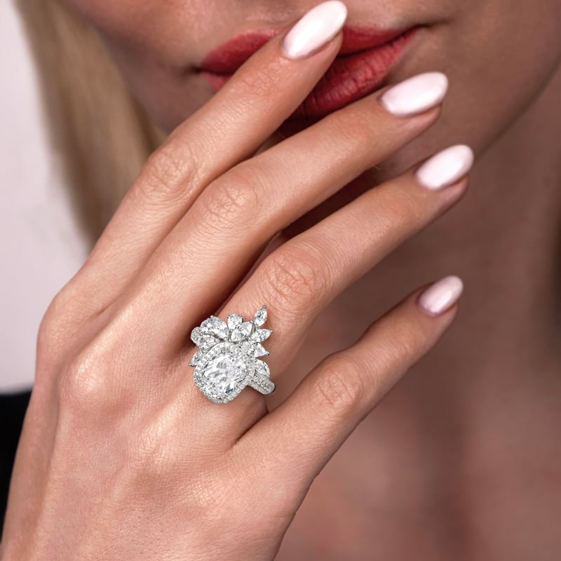 Effective Diamond Saray Tacı Gümüş Yüzük