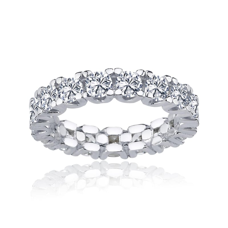 Effective Diamond U Model Tamtur Gümüş Yüzük