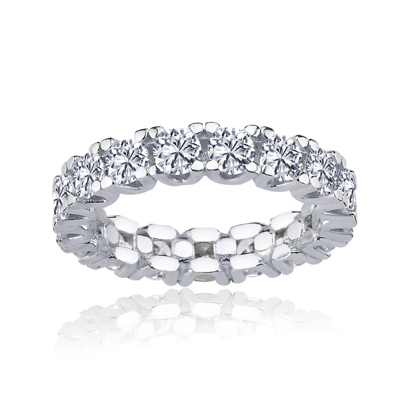 Effective Diamond U Model Tamtur Gümüş Yüzük