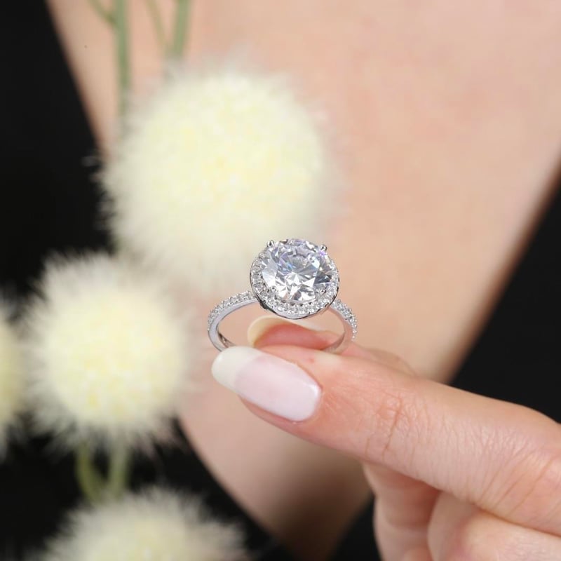 Effective Diamond Yeni 3 k Gümüş Yüzük