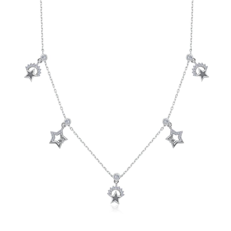Gökyüzü Festivali Choker Gümüş Şans Kolye