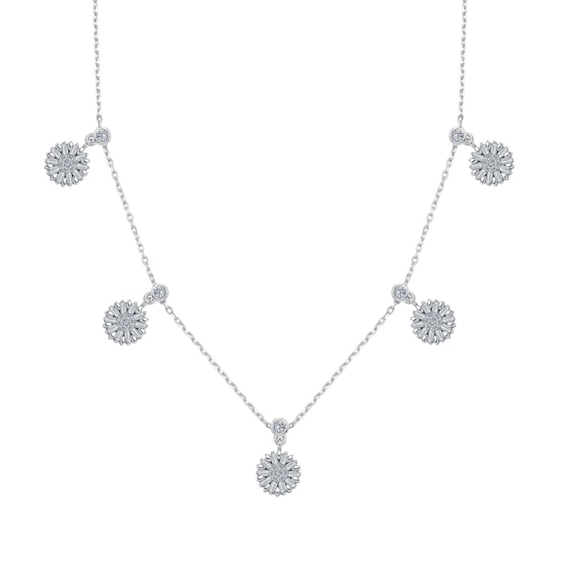 Işıltı Güneşi Choker Gümüş Şans Kolye
