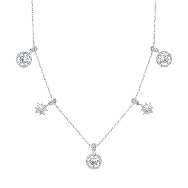 Işıltı Rotası Choker Gümüş Şans Kolye