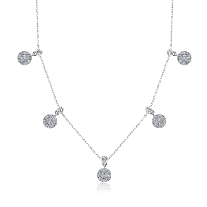 Işıltılı Hareler Choker Gümüş Şans Kolye
