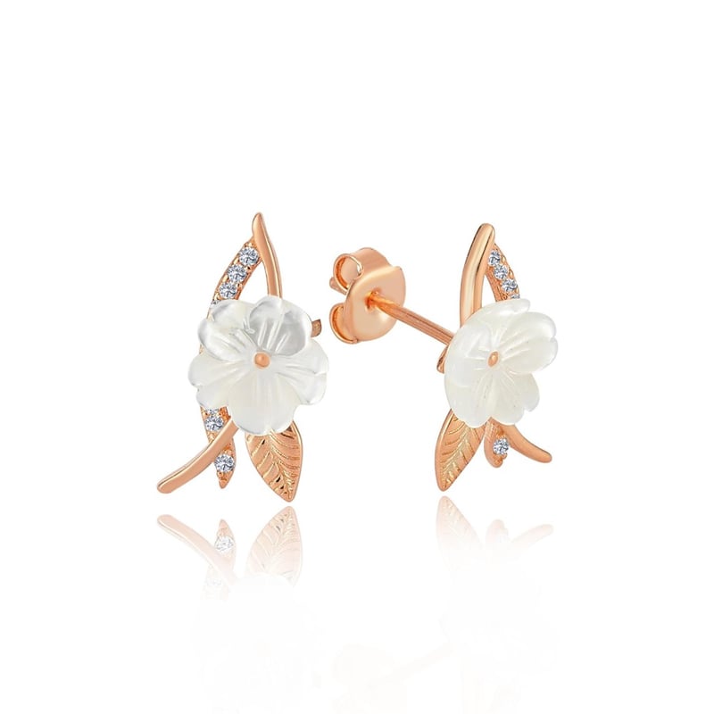 İtalyan Tasarım Bahar Senfonisi Flowers Gümüş Küpe