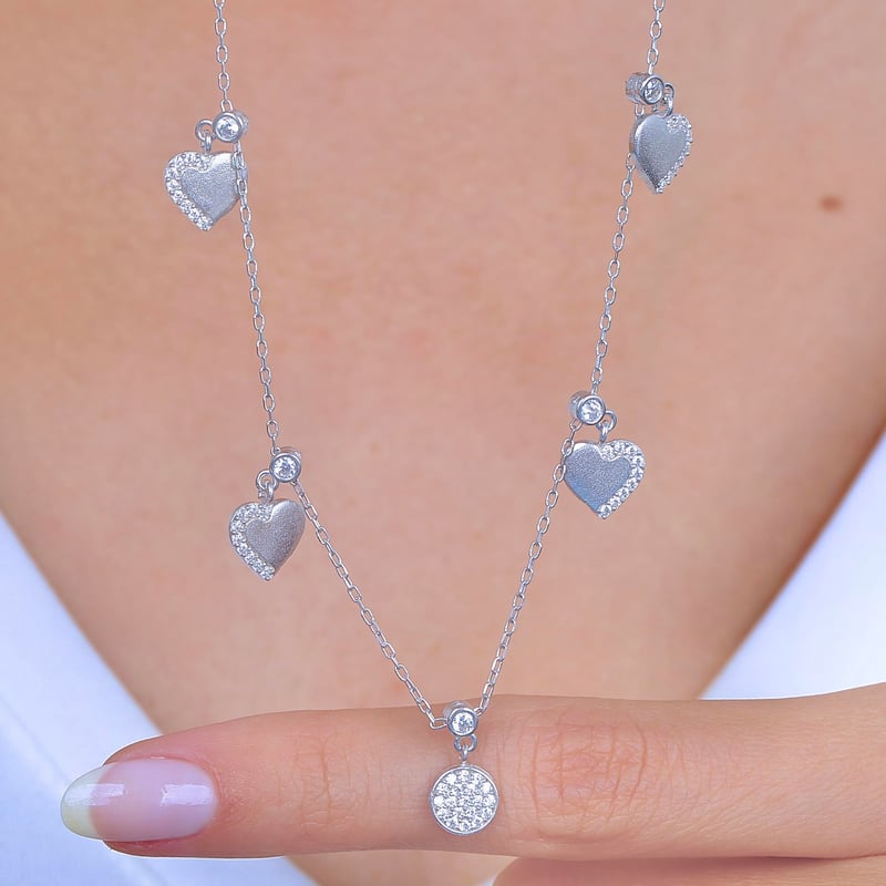 Kalbin Dansı Choker Gümüş Şans Kolye