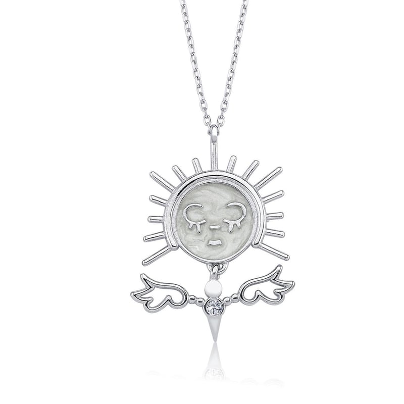 Kar Meleği Gümüş Kolye