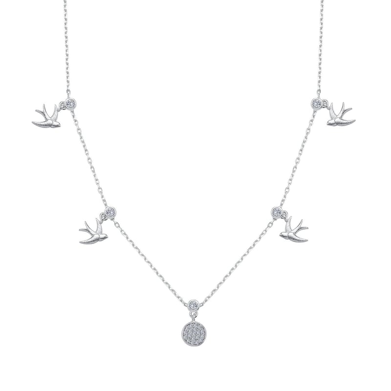Kırlangıç Dansı Choker Gümüş Şans Kolye