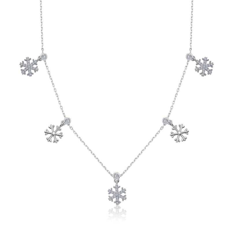 Kristal Armonisi Choker Gümüş Şans Kolye