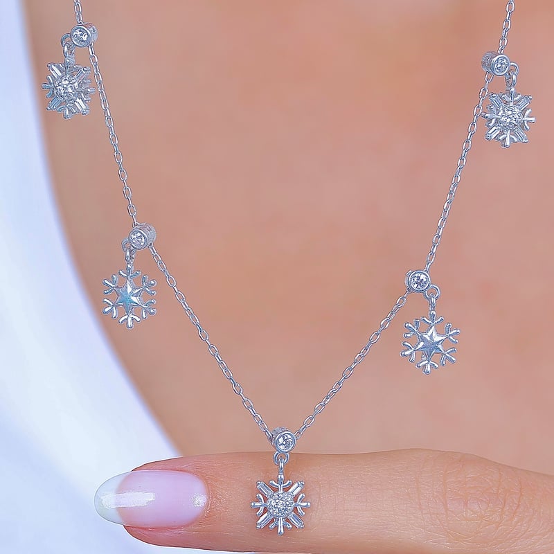 Kristal Buluşması Choker Gümüş Şans Kolye