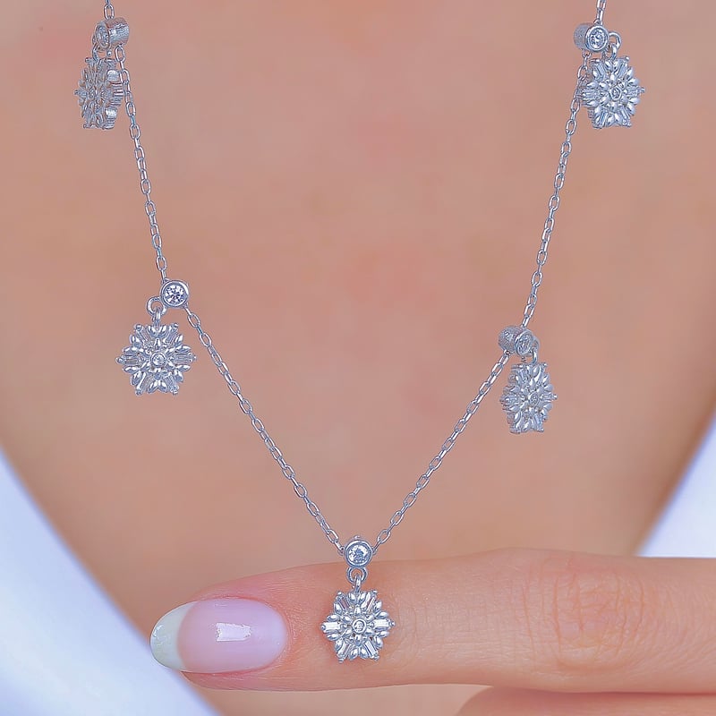 Kristal Güneşi Choker Gümüş Şans Kolye