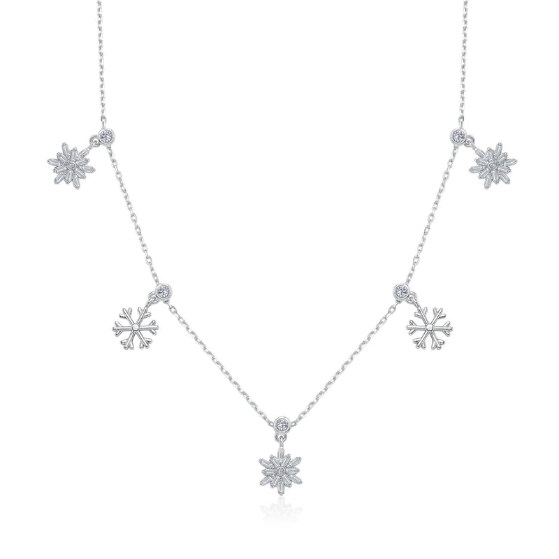 Kristal Parıltısı Choker Gümüş Şans Kolye