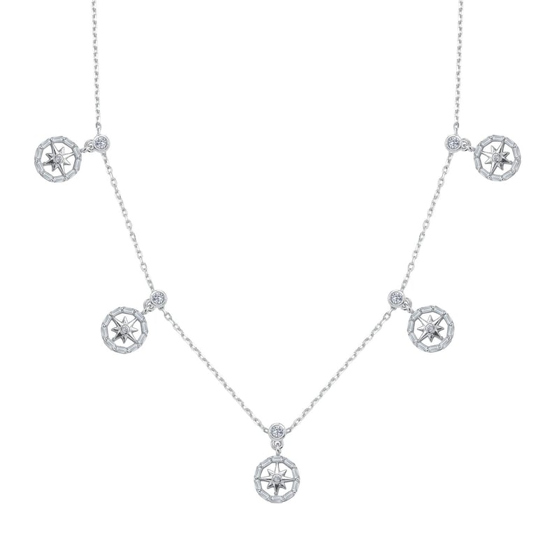Kuzey Çemberi Choker Gümüş Şans Kolye
