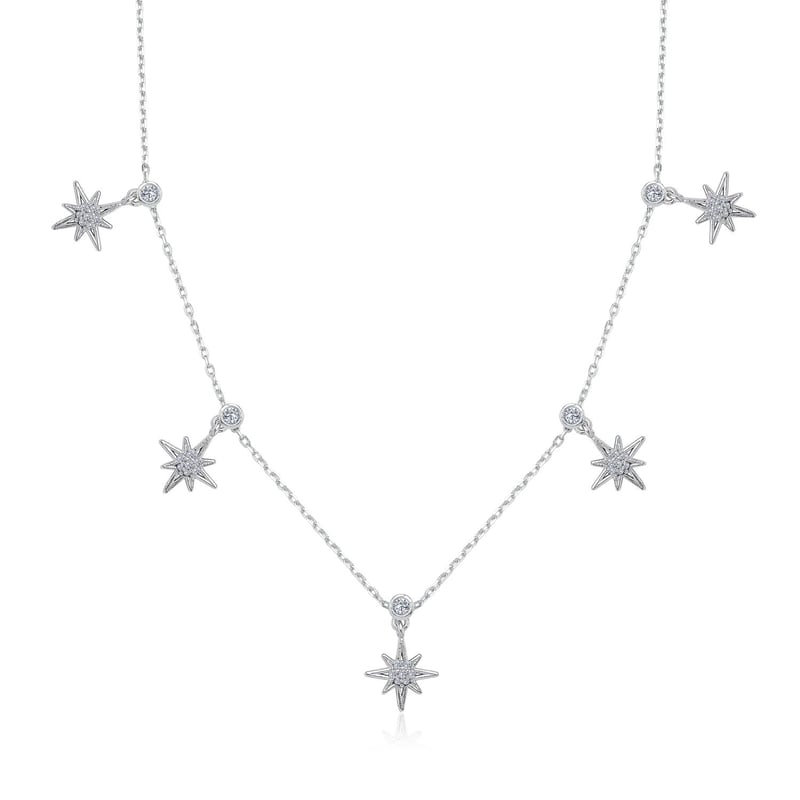 Kuzey Dansı Choker Gümüş Şans Kolye