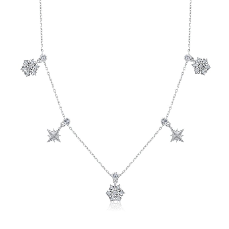 Kuzey Kristali Choker Gümüş Şans Kolye